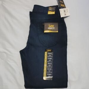 New Lee Boys Straight Fit Jeans - Navy